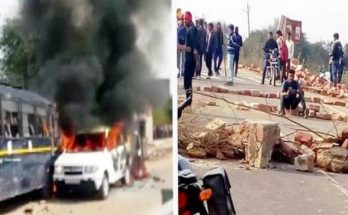 vehicles-that-were-torched-in-the-violent-movement-of-the-gujjar-agitation