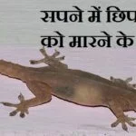 सपने में छिपकली मारना