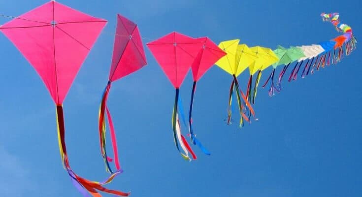 kite flying on Makar Sankranti